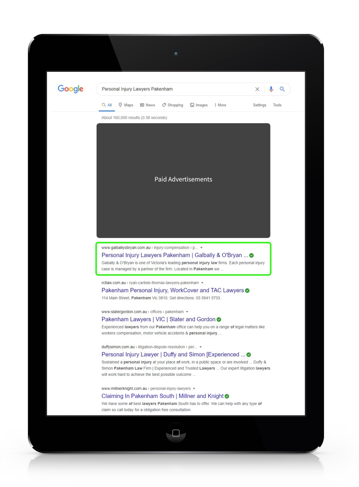 Lawfirm SEO Rankings