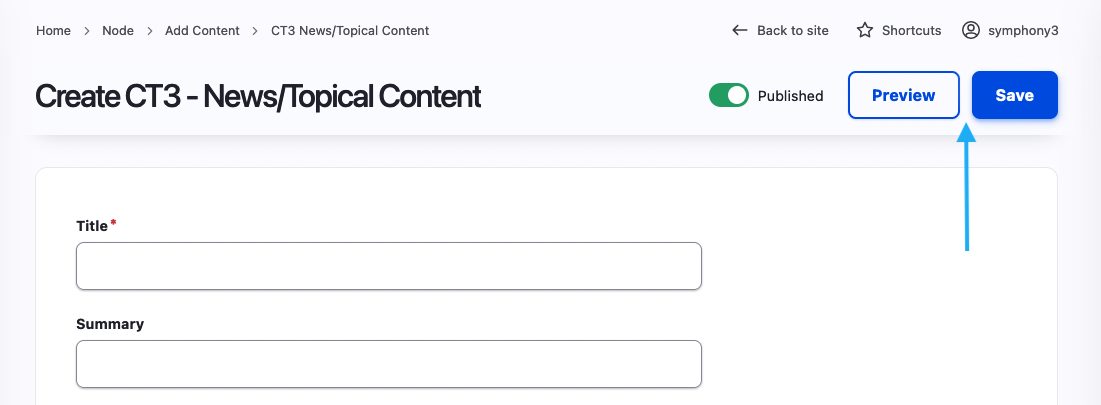 Adding News Page Screengrab